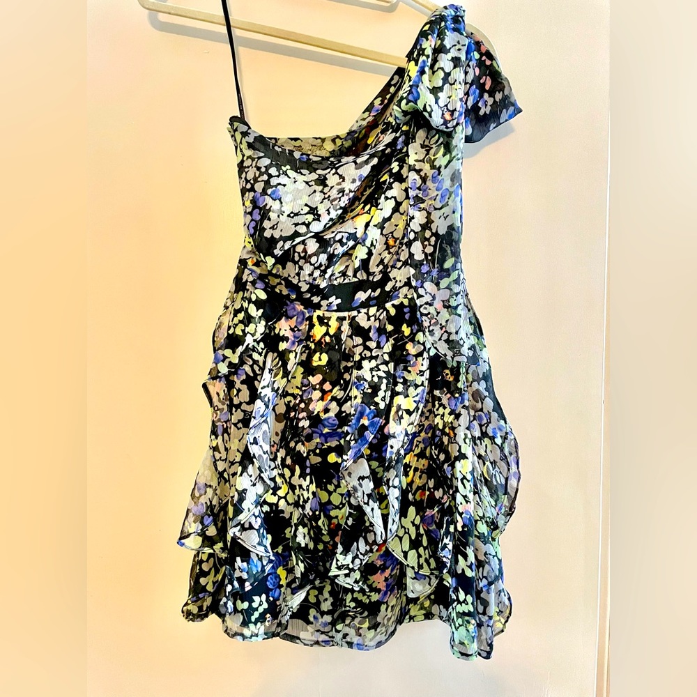 MM COUTURE BY MISS ME FLORAL RUFFLE PARTY DRESS